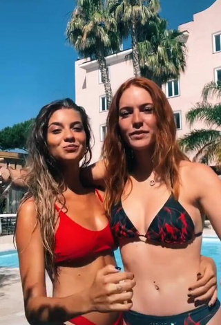 6. Beautiful Anna Ciati Shows Cleavage in Sexy Bikini