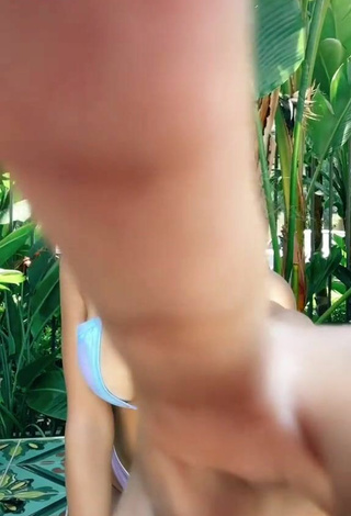 1. Sexy Ava Justin Shows Cleavage in Bikini