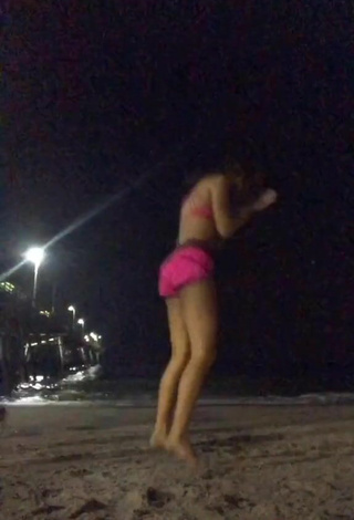 5. Sexy Alexa Hornshuh in Pink Bikini Top at the Beach