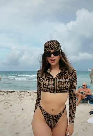 Sexy Brianda Deyanara Moreno Guerrero in Bikini at the Beach