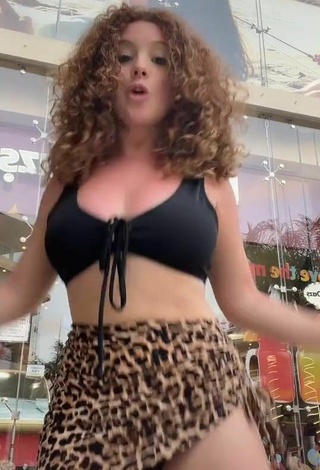 Sexy Briggitte Bozzo in Black Bikini Top and Bouncing Tits