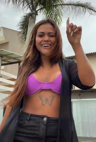 2. Hot Camila De Almeida Loures in Purple Bikini Top