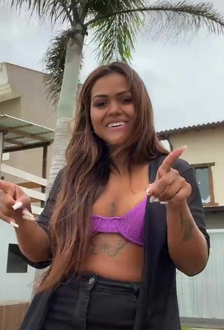 5. Hot Camila De Almeida Loures in Purple Bikini Top