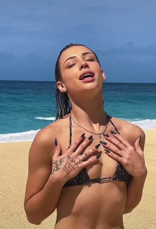 5. Cute Charly Jordan Shows Butt at the Beach