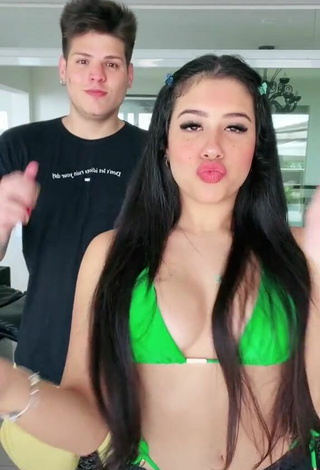 2. Cute Cinthia Cruz in Green Bikini
