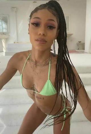 Hot Coi in Light Green Bikini