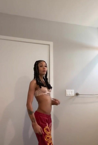 4. Sexy Coi in Beige Bra while doing Belly Dance