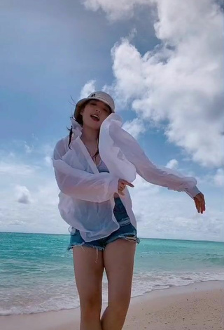 2. Sexy Dasuri Choi in Bikini Top at the Beach