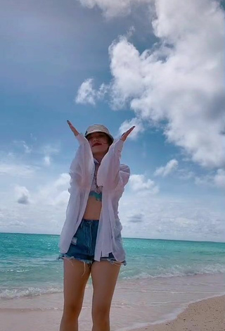 4. Sexy Dasuri Choi in Bikini Top at the Beach