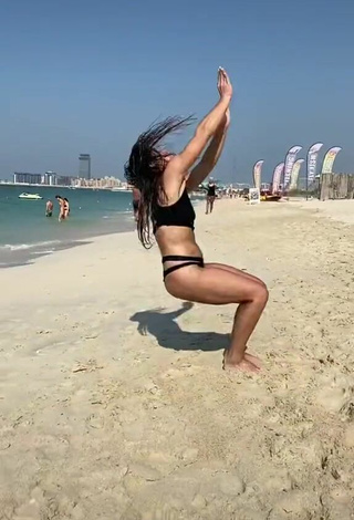 2. Sexy Demi Bagby in Black Bikini at the Beach