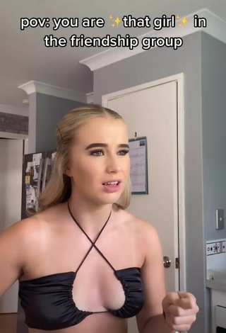 2. Hot Caitlin Cummins in Black Bikini Top