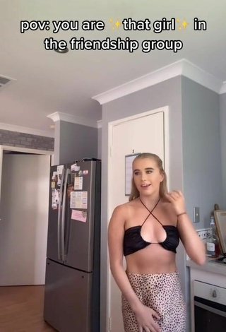 5. Hot Caitlin Cummins in Black Bikini Top