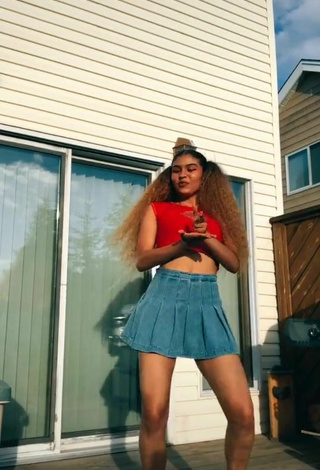 2. Fine Cassidy J in Sweet Red Crop Top