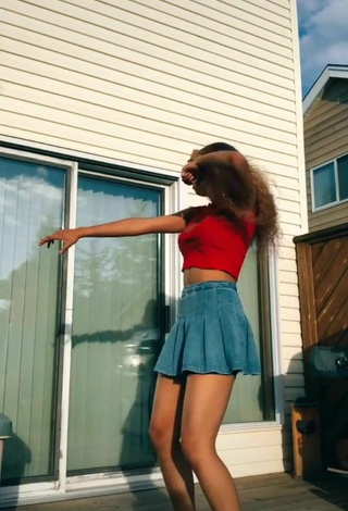 3. Fine Cassidy J in Sweet Red Crop Top