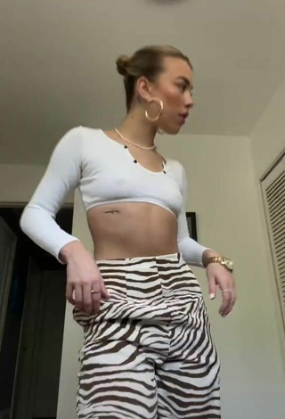 Sexy Cynthia Parker in Zebra Pants Braless