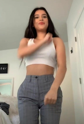 1. Sexy DamnitsLunaa in White Crop Top