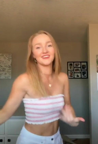 Sexy Bailey McManus in Striped Top