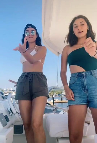 1. Sexy Dany Gutierrez in Black Top on a Boat