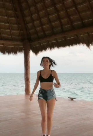 1. Hot Dominik Elizabeth Resendez Robledo in Black Bikini Top in the Sea