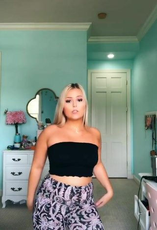 Sexy Emerson Ansley in Black Tube Top
