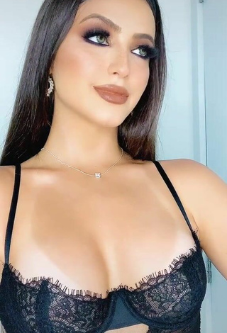 4. Beautiful Isa Pinheiro Shows Cleavage in Sexy Black Bodysuit