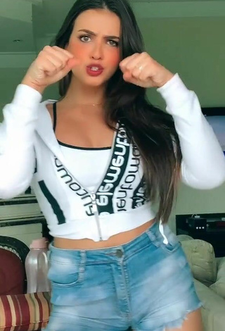 Beautiful Isa Pinheiro Shows Cleavage in Sexy Crop Top