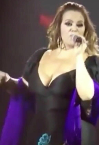 Sexy Jenni Rivera Shows Cleavage in Dress