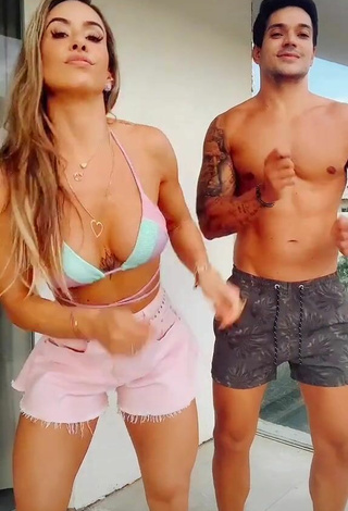 Pretty Lica Lopes Ramalho Shows Cleavage in Bikini Top
