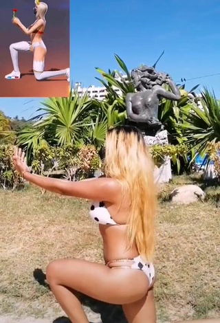Sexy Lucy Alvarez Shows Cosplay while doing Sports Exercises and Bouncing Breasts