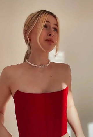 4. Sexy Marie-Sophie in Red Corset