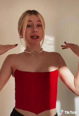 6. Sexy Marie-Sophie in Red Corset