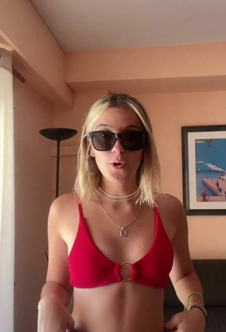 Sexy Mar Rubio in Red Bikini Top