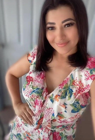 2. Sexy Milagro Flores in Floral Overall