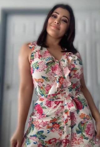 5. Sexy Milagro Flores in Floral Overall