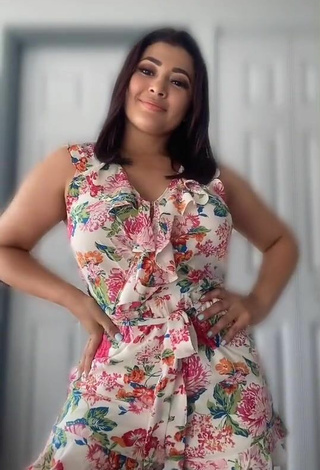 6. Sexy Milagro Flores in Floral Overall