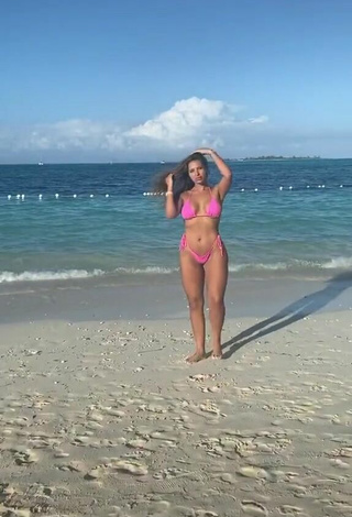 3. Sweet Natalia Garibotto Shows Butt at the Beach
