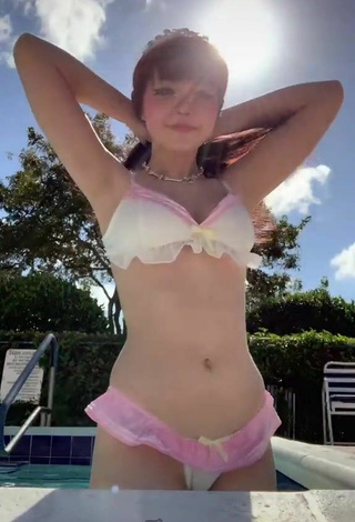 Really Cute Kylie Shows Cosplay at the Swimming Pool