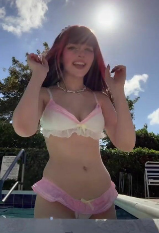 4. Really Cute Kylie Shows Cosplay at the Swimming Pool