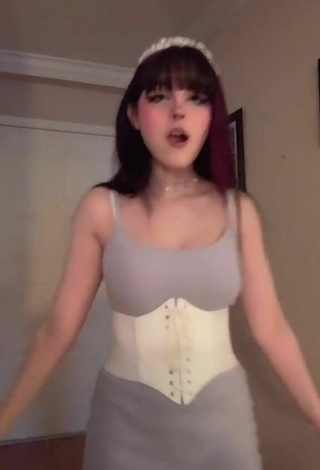 2. Beautiful Kylie Shows Cleavage in Sexy White Corset