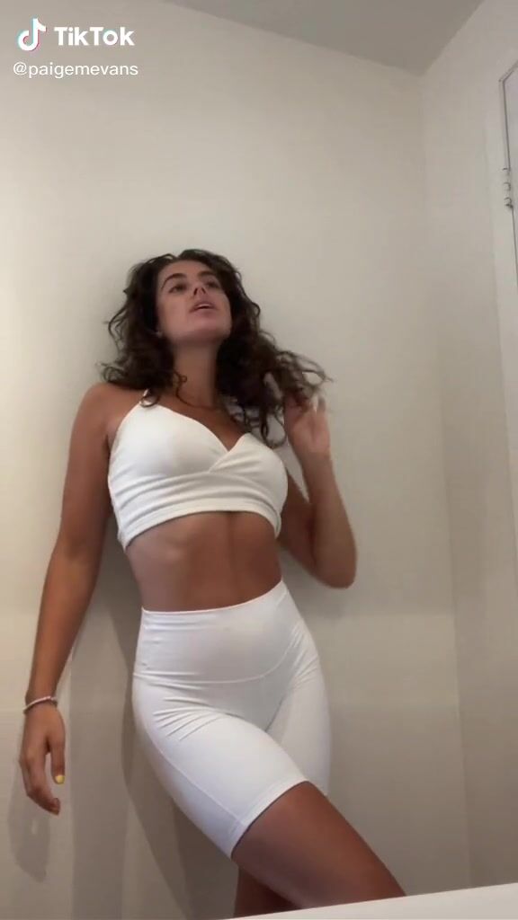 Sexy Paige Madison Evans Shows Cleavage in White Crop Top | sexyfilter.com