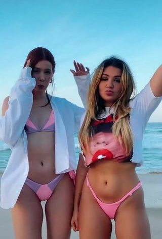 Hot Priscila Caliari Shows Butt at the Beach