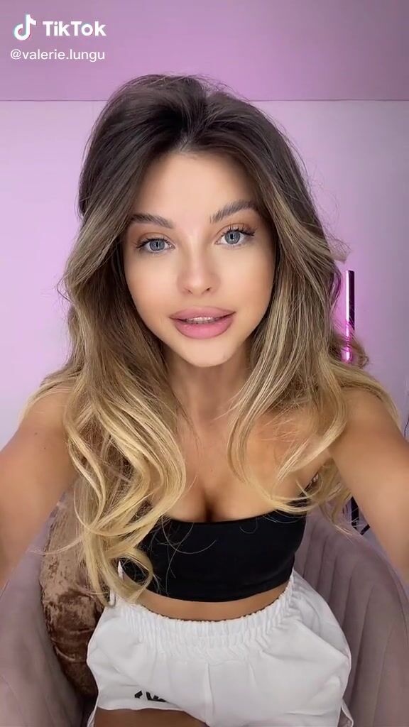 Hot Valerie Lungu Shows Cleavage in Black Tube Top sexyfilter