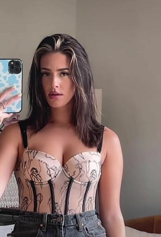 5. Sexy Ally Yost Shows Cleavage in Corset