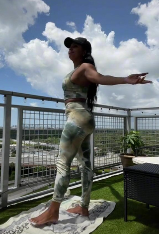 3. Sexy Candice Shows Butt on the Balcony