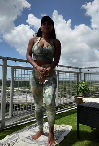 5. Sexy Candice Shows Butt on the Balcony