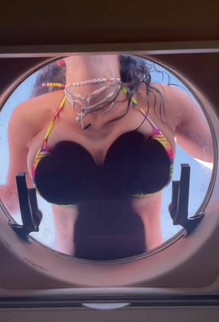 4. Sexy Charlotte Emma Aitchison Shows Cleavage in Bikini Top