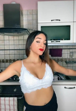 Beautiful Cora & Marilù Shows Cleavage in Sexy Crop Top