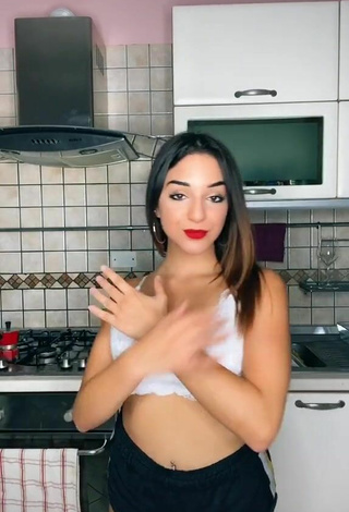 3. Beautiful Cora & Marilù Shows Cleavage in Sexy Crop Top