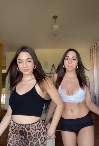 2. Sexy Cora & Marilù Shows Cleavage in Crop Top