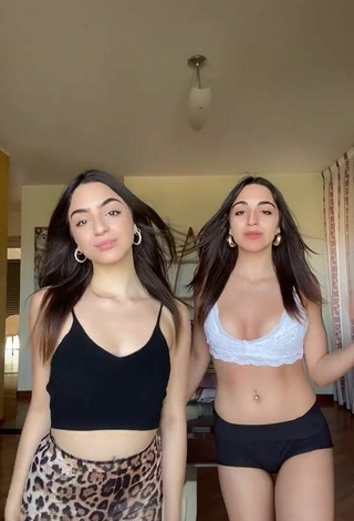 3. Sexy Cora & Marilù Shows Cleavage in Crop Top